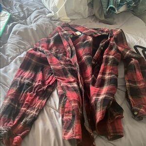 Legendary Whitetails Red and Black Plaid Button Down Shirt